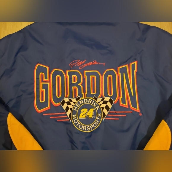 Vintage Nascar Jeff Gordon Nutmeg Racing Jacket Mens Size XL DuPont Racing NEW - Picture 9 of 11
